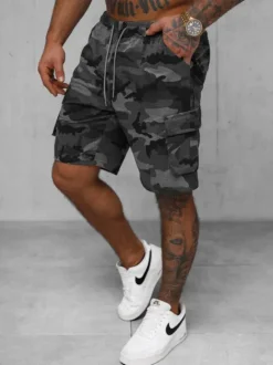 Fashion Herren Sportshorts Anthrazit JS/8K282/5 Herren Cargo Shorts | Sportshorts