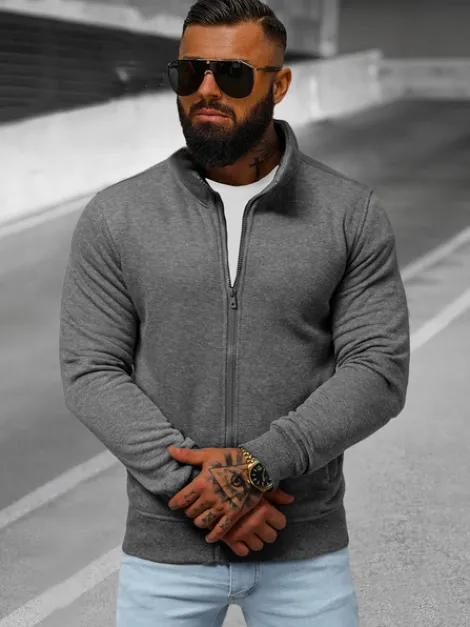 Hot Herren Sweatjacke JS/2002Z Herren Sweatshirts Ohne Kapuze | Sweatjacken