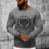 Discount Herren Sweatshirt Anthrazit NB/MF2008 Herren Sweatshirts Mit Print | Sweatshirts Ohne Kapuze