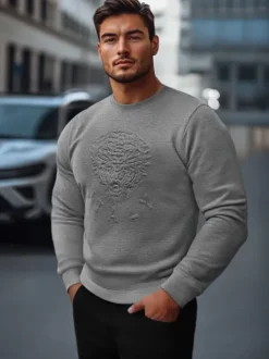 Online Herren Sweatshirt Anthrazit NB/MF2010 Herren Sweatshirts Mit Print | Sweatshirts Ohne Kapuze