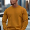 Discount Herren Sweatshirt Camel JS/2001-10Z Herren Sweatshirts Ohne Kapuze