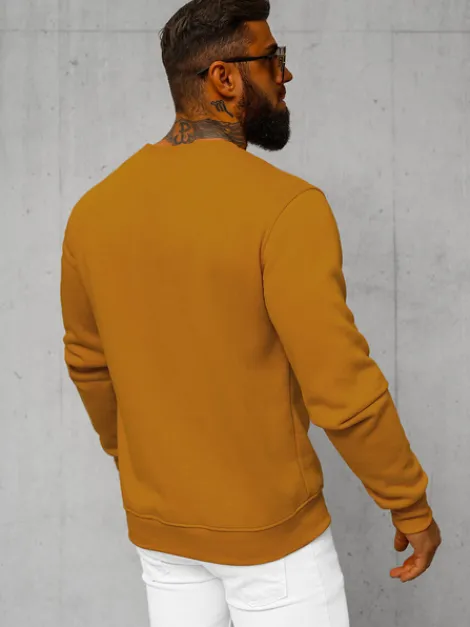 Fashion Herren Sweatshirt Camel JS/2001-10Z Herren Sweatshirts Ohne Kapuze