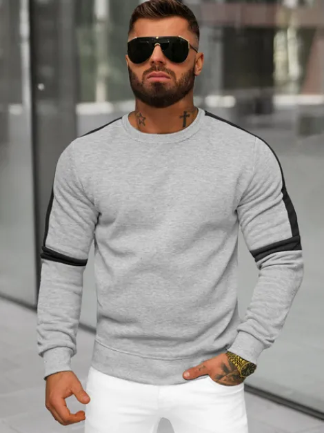 Outlet Herren Sweatshirt JS/8B1322/2 Herren Sweatshirts Ohne Print | Sweatshirts Ohne Kapuze