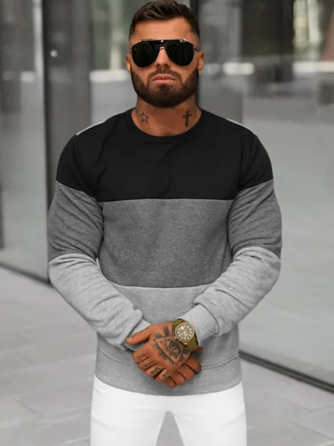 Clearance Herren Sweatshirt JS/8B1303/2 Herren Sweatshirts Ohne Print | Sweatshirts Ohne Kapuze