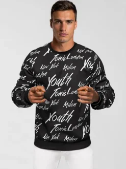 Clearance Herren Sweatshirt JS/8B1189/3Z Herren Sweatshirts Mit Print | Sweatshirts Ohne Kapuze