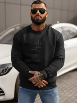 Clearance Herren Sweatshirt JS/8B1361/3 Herren Sweatshirts Mit Print | Sweatshirts Ohne Kapuze