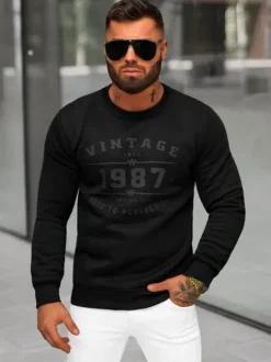 Fashion Herren Sweatshirt JS/8B1359/3 Herren Sweatshirts Mit Print | Sweatshirts Ohne Kapuze