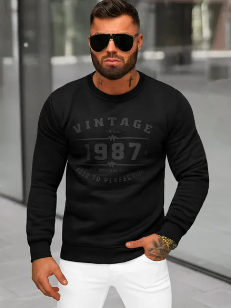 Fashion Herren Sweatshirt JS/8B1359/3 Herren Sweatshirts Mit Print | Sweatshirts Ohne Kapuze