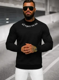 Clearance Herren Sweatshirt O/P2027 Herren Sweatshirts Mit Print | Sweatshirts Ohne Kapuze