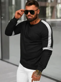Sale Herren Sweatshirt JS/8B1322/3 Herren Sweatshirts Ohne Print | Sweatshirts Ohne Kapuze