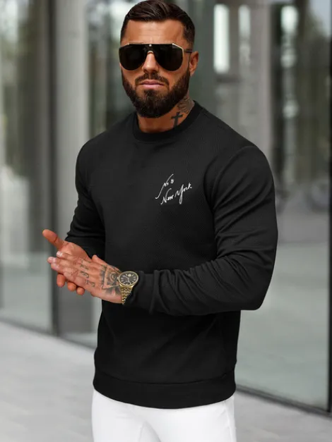 Fashion Herren Sweatshirt O/P2031Z Herren Sweatshirts Mit Print | Sweatshirts Ohne Kapuze