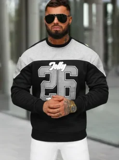 Sale Herren Sweatshirt O/RR250005 Herren Sweatshirts Mit Print | Sweatshirts Ohne Kapuze