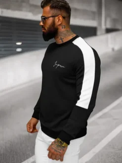 Fashion Herren Sweatshirt O/P2033 Herren Sweatshirts Mit Print | Sweatshirts Ohne Kapuze