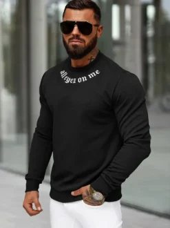 Fashion Herren Sweatshirt O/P2027Z Herren Sweatshirts Mit Print | Sweatshirts Ohne Kapuze