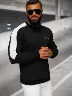 Fashion Herren Sweatshirt O/P2033 Herren Sweatshirts Mit Print | Sweatshirts Ohne Kapuze