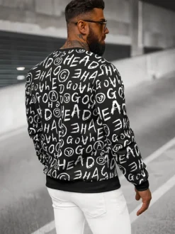 Hot Herren Sweatshirt JS/8B1221/3 Herren Sweatshirts Mit Print | Sweatshirts Ohne Kapuze