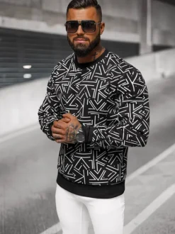 Best Herren Sweatshirt JS/8B1219/3 Herren Sweatshirts Mit Print | Sweatshirts Ohne Kapuze