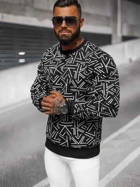 Best Herren Sweatshirt JS/8B1219/3 Herren Sweatshirts Mit Print | Sweatshirts Ohne Kapuze