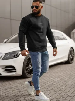 Clearance Herren Sweatshirt JS/8B1361/3 Herren Sweatshirts Mit Print | Sweatshirts Ohne Kapuze