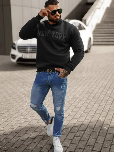 Best Herren Sweatshirt JS/8B1362/3 Herren Sweatshirts Mit Print | Sweatshirts Ohne Kapuze