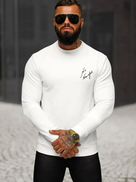 Online Herren Sweatshirt O/P2031 Herren Sweatshirts Mit Print | Sweatshirts Ohne Kapuze