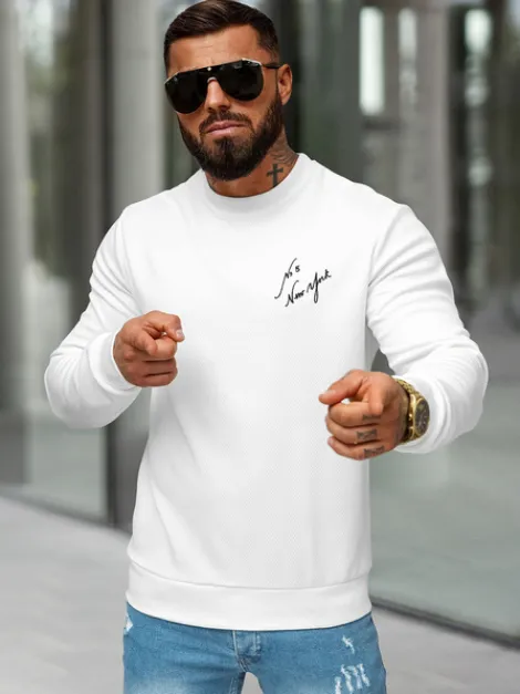 Hot Herren Sweatshirt O/P2031Z Herren Sweatshirts Mit Print | Sweatshirts Ohne Kapuze