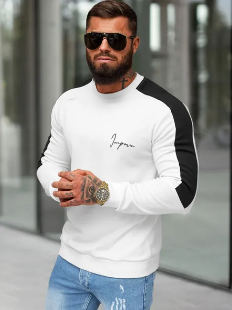 Online Herren Sweatshirt O/P2033Z Herren Sweatshirts Mit Print | Sweatshirts Ohne Kapuze
