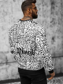 Outlet Herren Sweatshirt JS/8B1131/1 Herren Sweatshirts Mit Print | Sweatshirts Ohne Kapuze