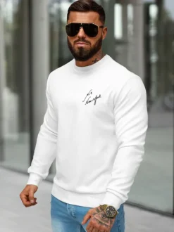 Hot Herren Sweatshirt O/P2031Z Herren Sweatshirts Mit Print | Sweatshirts Ohne Kapuze