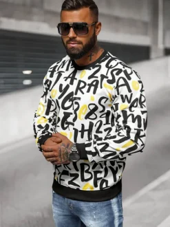Discount Herren Sweatshirt JS/8B1220/1 Herren Sweatshirts Mit Print | Sweatshirts Ohne Kapuze