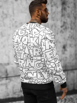Clearance Herren Sweatshirt JS/8B1136/1 Herren Sweatshirts Mit Print | Sweatshirts Ohne Kapuze