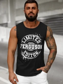 Best Herren Tank Top JS/8B1725/3Z Herren Tank Tops
