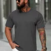 Online Herren T-shirt Anthrazit JS/67T1298/5 Herren T-shirts Ohne Print