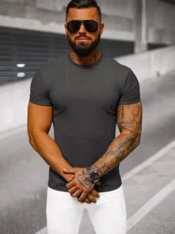 Sale Herren T-shirt Anthrazit NB/MT3001Z Herren T-shirts Ohne Print