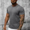 Fashion Herren T-shirt Anthrazit JS/712005/5Z Herren T-shirts Ohne Print