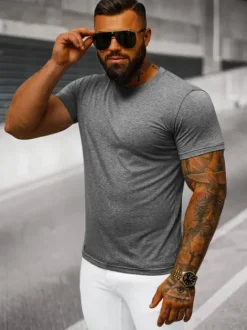 Clearance Herren T-shirt Anthrazit JS/712005/5Z Herren T-shirts Ohne Print