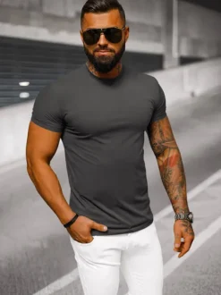 Sale Herren T-shirt Anthrazit NB/MT3001Z Herren T-shirts Ohne Print