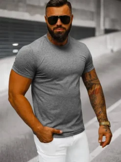 Clearance Herren T-shirt Anthrazit JS/712005/5Z Herren T-shirts Ohne Print