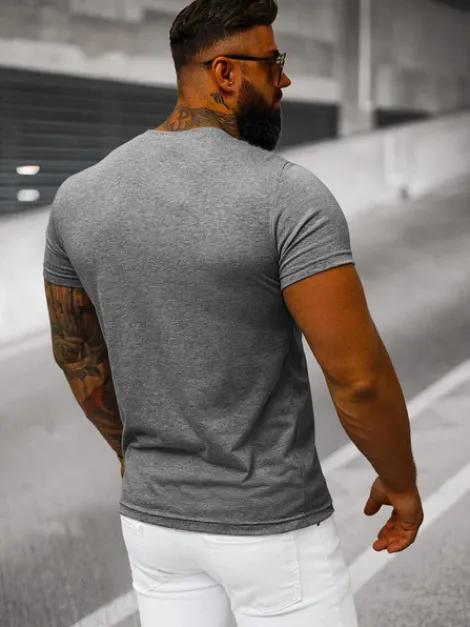 Clearance Herren T-shirt Anthrazit JS/712005/5Z Herren T-shirts Ohne Print