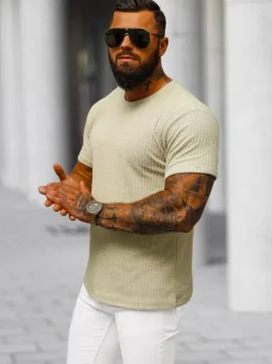 Online Herren T-shirt O/7766T Herren T-shirts Ohne Print