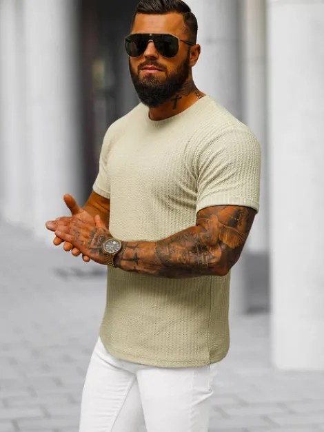 Online Herren T-shirt O/7766T Herren T-shirts Ohne Print
