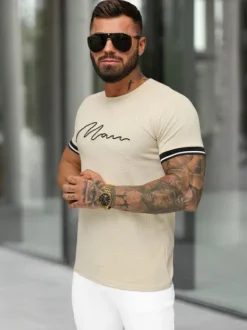 New Herren T-shirt O/QS11628 Herren T-shirts Mit Print
