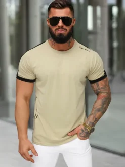 Outlet Herren T-shirt O/QQ1196 Herren T-shirts Mit Print
