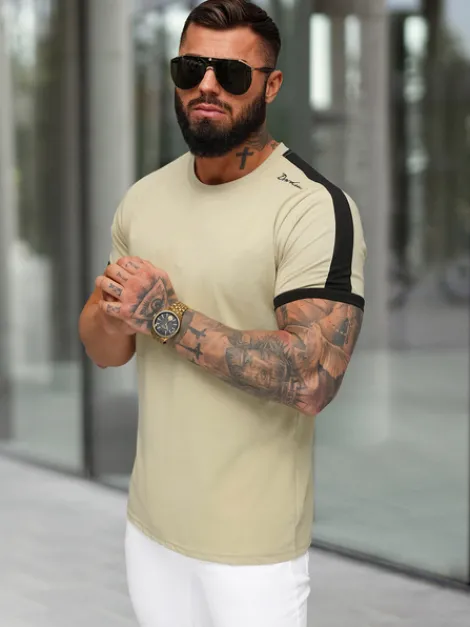 Outlet Herren T-shirt O/QQ1196 Herren T-shirts Mit Print