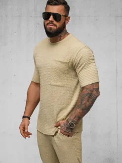 Clearance Herren T-shirt Camel O/Y960T Herren T-shirts Ohne Print
