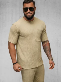 Clearance Herren T-shirt Camel O/Y960T Herren T-shirts Ohne Print