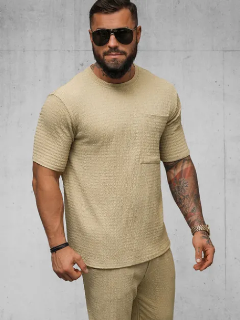 Clearance Herren T-shirt Camel O/Y960T Herren T-shirts Ohne Print