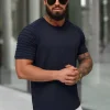 Discount Herren T-shirt Dunkelblau JS/8T88/25Z Herren T-shirts Ohne Print