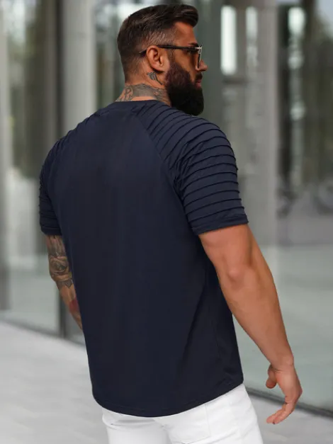 Discount Herren T-shirt Dunkelblau JS/8T88/25Z Herren T-shirts Ohne Print