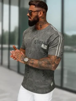 Outlet Herren T-shirt O/QQ1550 Herren T-shirts Mit Print
